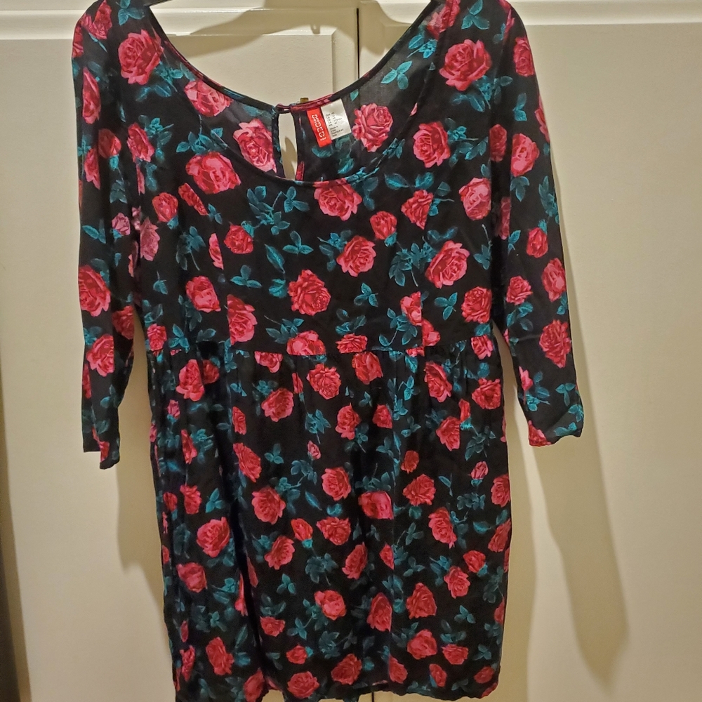 H & M Divided Sz 10 Floral Dress